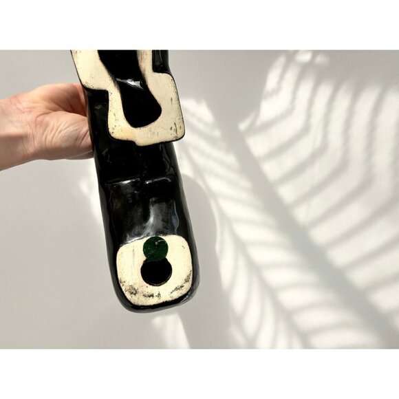 Vintage MCM Black Ceramic Royal Haeger Lovers Modernist Statue - Picture 8 of 8